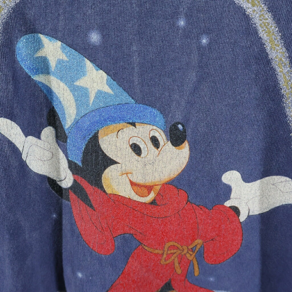 SAINT MICHAEL(セントマイケル) 25SS ×Disney DNF LS TEE FANTSIA ディズニー ムービープリント 長袖Tシャツ ネイビー SM-HR8-0000-C66