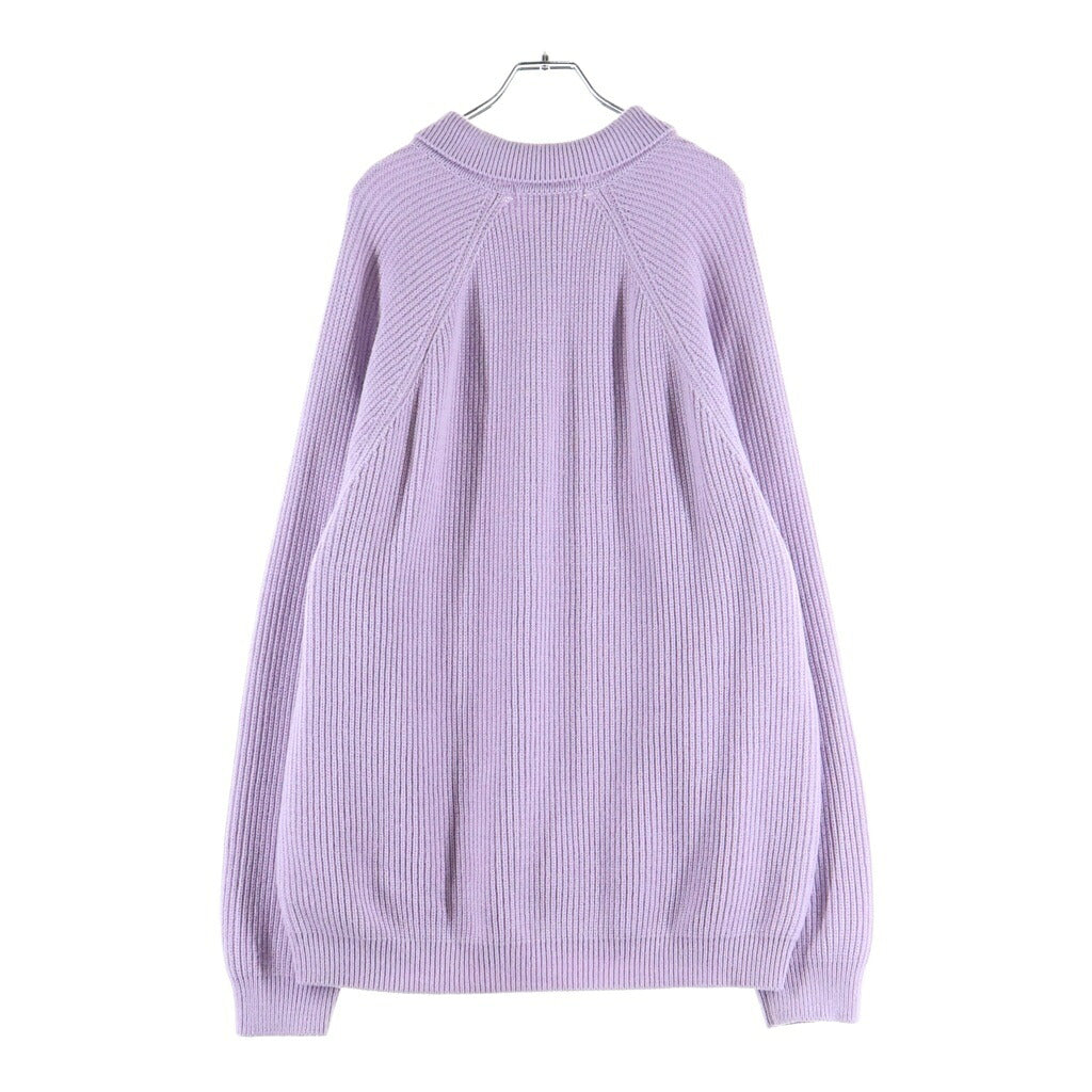 SUPREME(シュプリーム) 25AW Small Box Logo Polo Sweater スモールボックスロゴ ポロ ニットセーター パープル