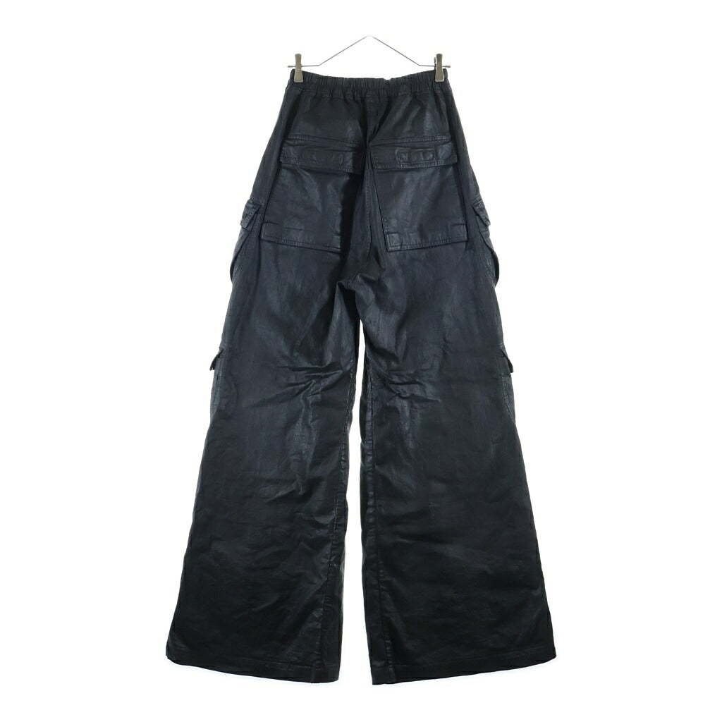 Rick Owens DRKSHDW(リックオウエンス ダークシャドウ) 26SS DOUBLE CARGO JUMBO BELAS ダブル カーゴ ジャンボベラ ワイドパンツ ブラック DU01F4398-DBK