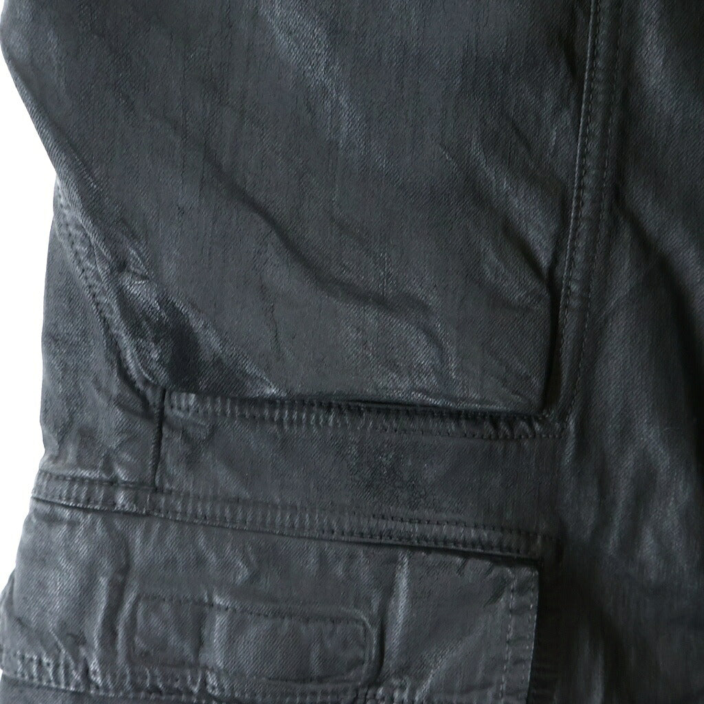Rick Owens DRKSHDW(リックオウエンス ダークシャドウ) 26SS DOUBLE CARGO JUMBO BELAS ダブル カーゴ ジャンボベラ ワイドパンツ ブラック DU01F4398-DBK