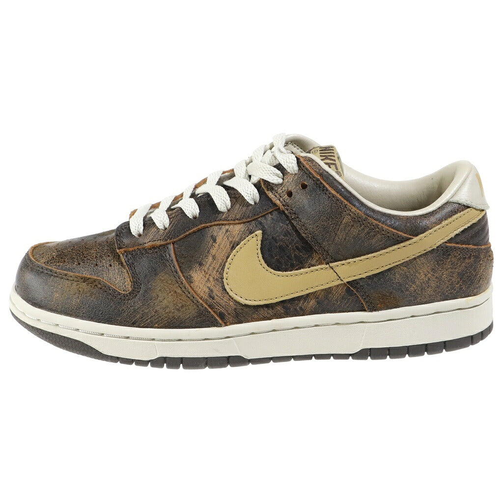 NIKE(ナイキ) 【観賞用 2003年製】 DUNK LOW PREMIUM GRUNGE PACK BAROQUE BROWN 307696-271 ダンクロー グランジパック ローカットスニーカーシューズ ブラウン US9/27cm