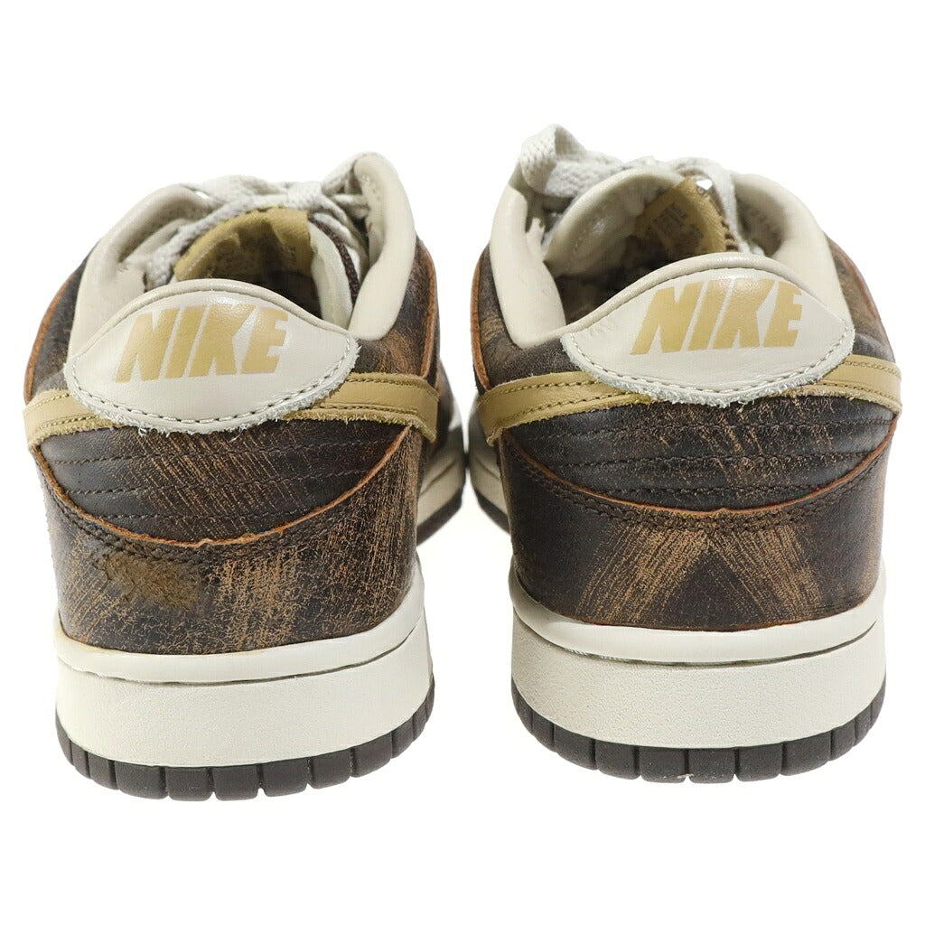 NIKE(ナイキ) 【観賞用 2003年製】 DUNK LOW PREMIUM GRUNGE PACK BAROQUE BROWN 307696-271 ダンクロー グランジパック ローカットスニーカーシューズ ブラウン US9/27cm