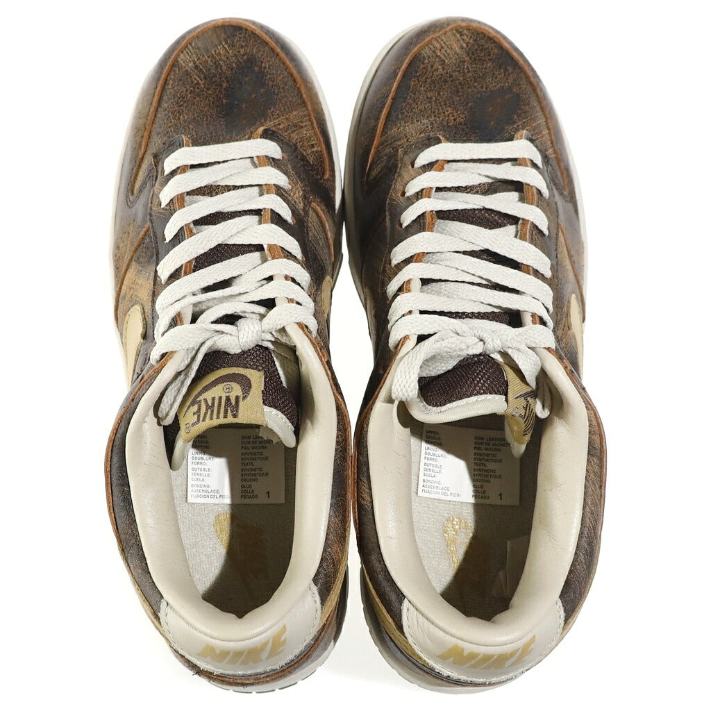 NIKE(ナイキ) 【観賞用 2003年製】 DUNK LOW PREMIUM GRUNGE PACK BAROQUE BROWN 307696-271 ダンクロー グランジパック ローカットスニーカーシューズ ブラウン US9/27cm