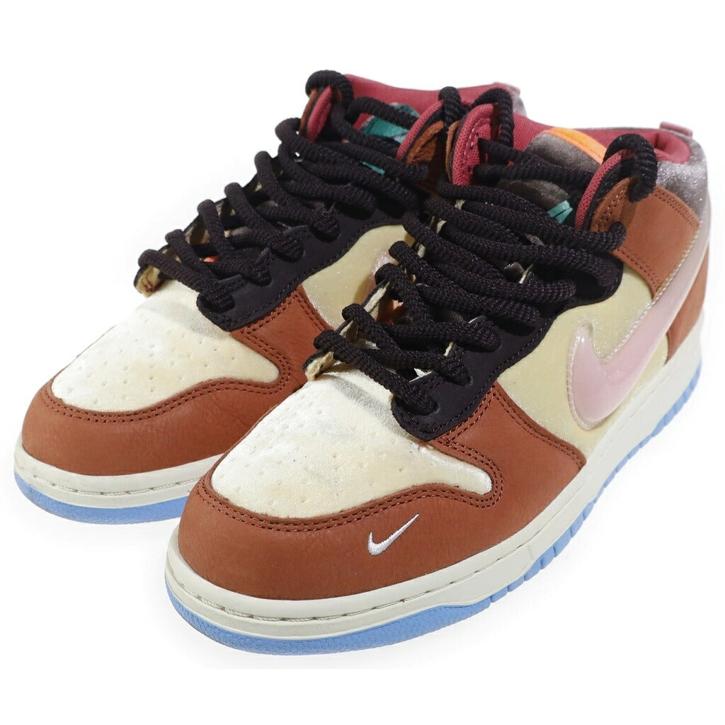 NIKE(ナイキ) ×Social Status DUNK MID CHOCOLATE MILK ソーシャル ステータス ダンク チョコレートミルク ハイカットスニーカー マルチ US9/27cm
