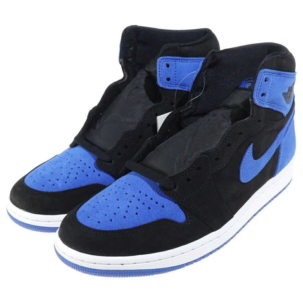 NIKE(ナイキ) AIR JORDAN 1 RETRO HIGH OG ROYAL REIMAGINED エアジョーダン1 レトロ ロイヤルリイマジンド ハイカットスニーカー ブラック/ブルー US9.5/27.5cm DZ5485-042
