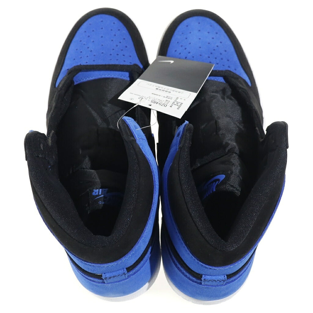 NIKE(ナイキ) AIR JORDAN 1 RETRO HIGH OG ROYAL REIMAGINED エアジョーダン1 レトロ ロイヤルリイマジンド ハイカットスニーカー ブラック/ブルー US9.5/27.5cm DZ5485-042