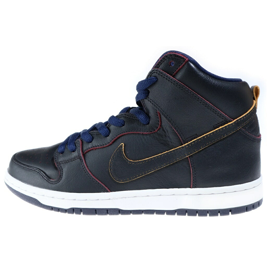 NIKE SB(ナイキエスビー) ×NBA DUNK HIGH CLEVELAND CAVALIERS BQ6392-001 ダンク クリーブランド キャバリアーズ ハイカットスニーカー ブラック US9/27cm