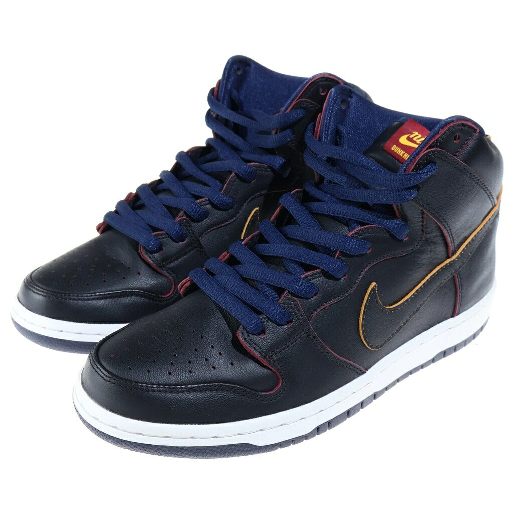 NIKE SB(ナイキエスビー) ×NBA DUNK HIGH CLEVELAND CAVALIERS BQ6392-001 ダンク クリーブランド キャバリアーズ ハイカットスニーカー ブラック US9/27cm