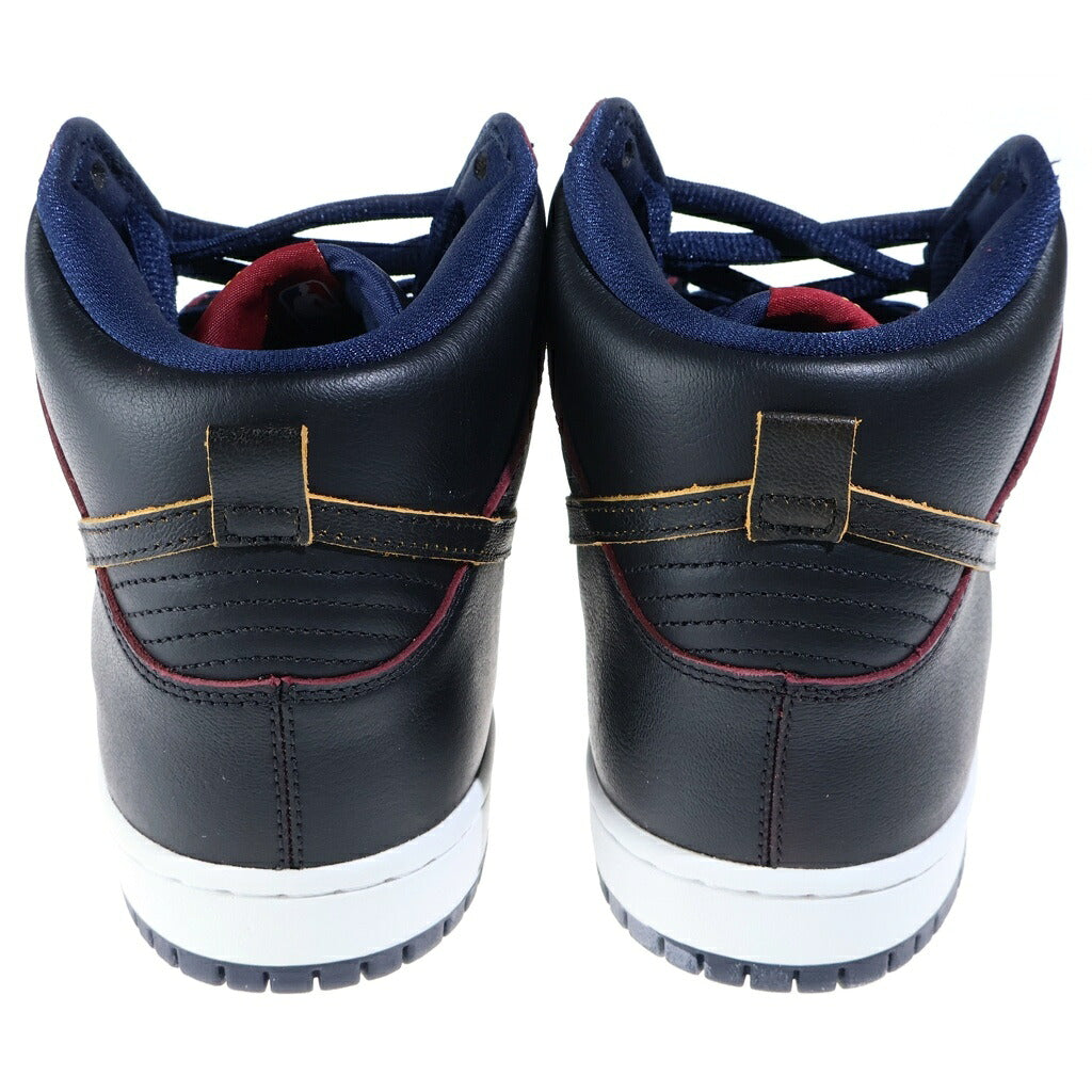 NIKE SB(ナイキエスビー) ×NBA DUNK HIGH CLEVELAND CAVALIERS BQ6392-001 ダンク クリーブランド キャバリアーズ ハイカットスニーカー ブラック US9/27cm