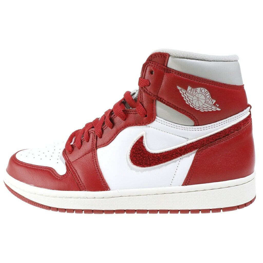 NIKE(ナイキ) WMNS AIR JORDAN 1 HIGH OG NEWSTALGIA DJ4891-061 ウィメンズ エアジョーダン1 ニュースタルジア ハイカットスニーカー ホワイト/レッド US10.5/27.5cm