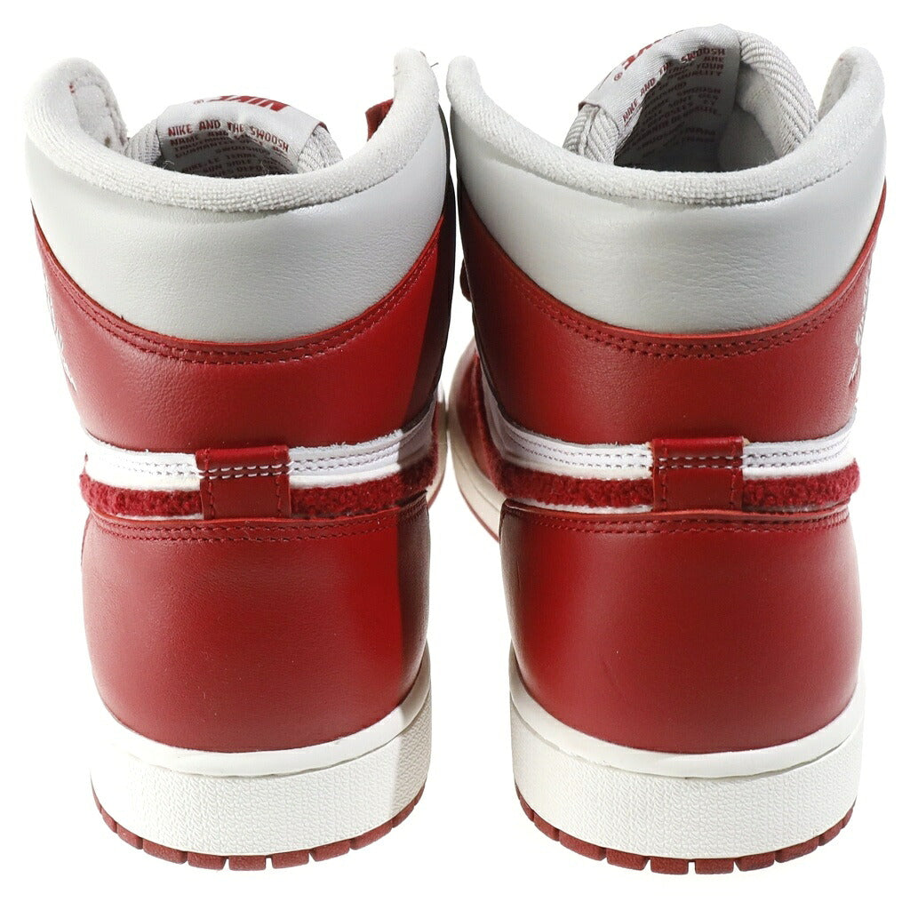 NIKE(ナイキ) WMNS AIR JORDAN 1 HIGH OG NEWSTALGIA DJ4891-061 ウィメンズ エアジョーダン1 ニュースタルジア ハイカットスニーカー ホワイト/レッド US10.5/27.5cm