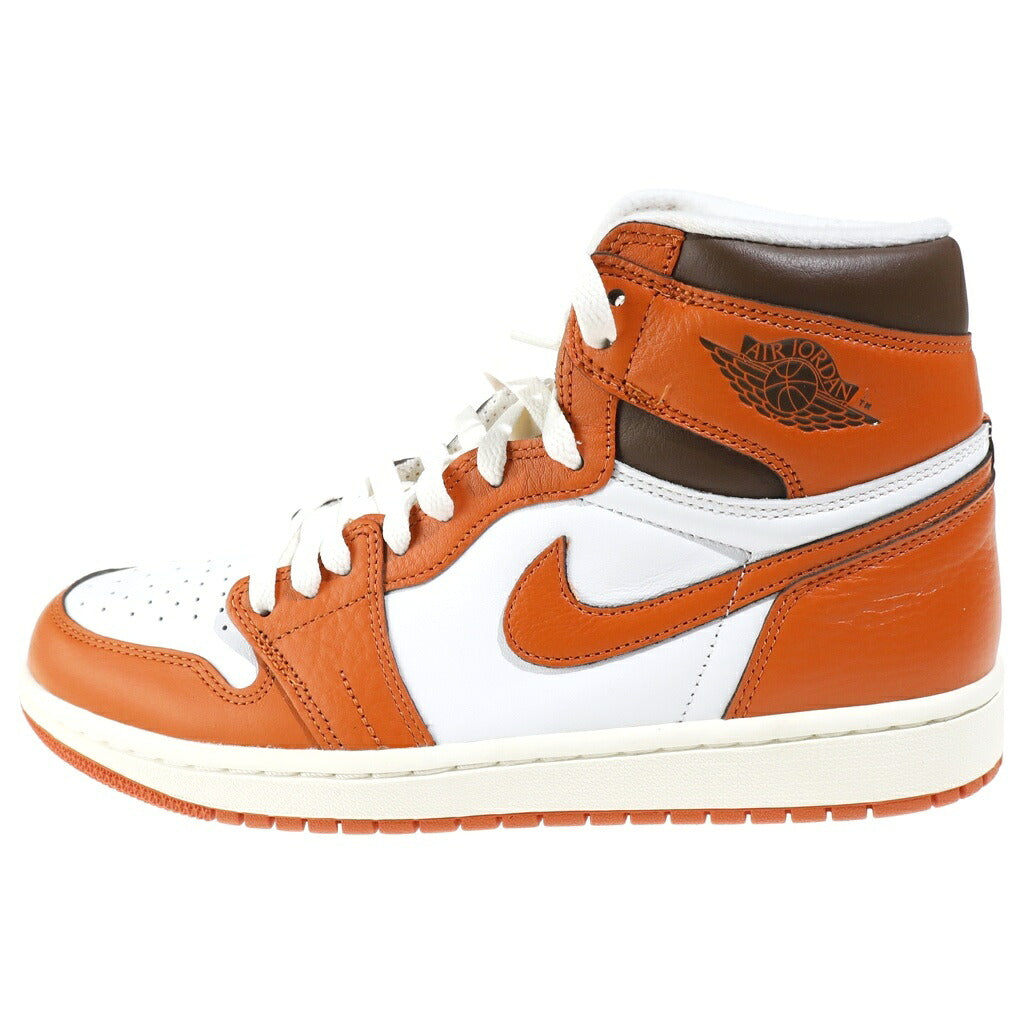 NIKE(ナイキ) WMNS AIR JORDAN 1 HIGH OG STARFISH DO9369-101 ウィメンズ エアジョーダン1 スターフィッシュ ハイカットスニーカー ホワイト/オレンジ US10.5/27.5cm