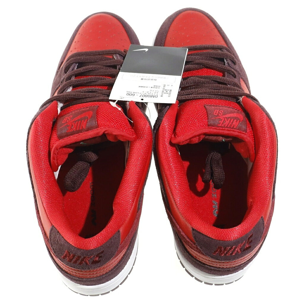 NIKE SB(ナイキエスビー) DUNK LOW CHERRY DM0807-600 ダンク チェリー ローカットスニーカー レッド/ブラウン US9/27cm