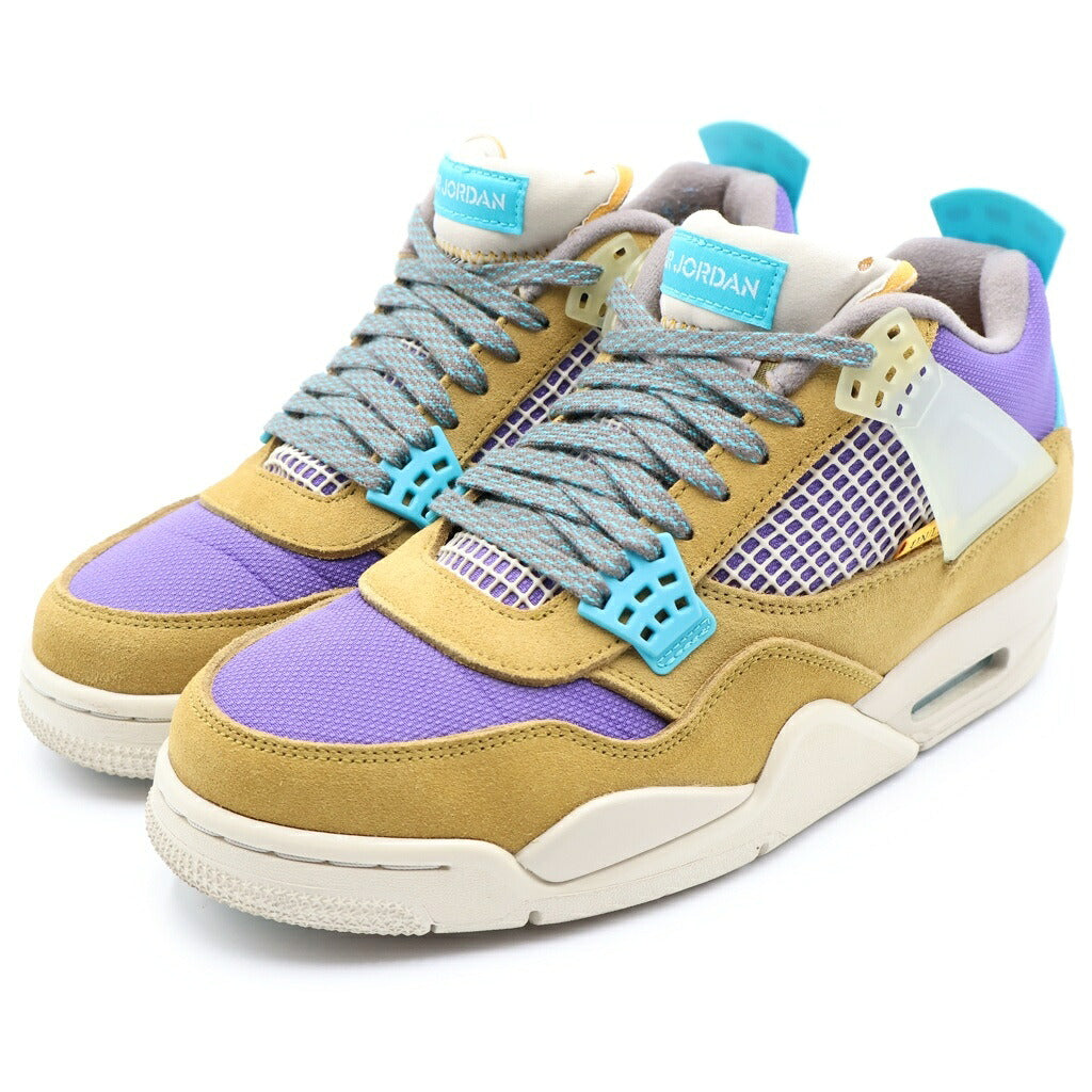 NIKE(ナイキ) ×UNION AIR JORDAN 4 SP DESERT MOSS DJ5718-300 ユニオン エアジョーダン4 デザートモス ローカットスニーカー カーキ/パープル US9/27cm