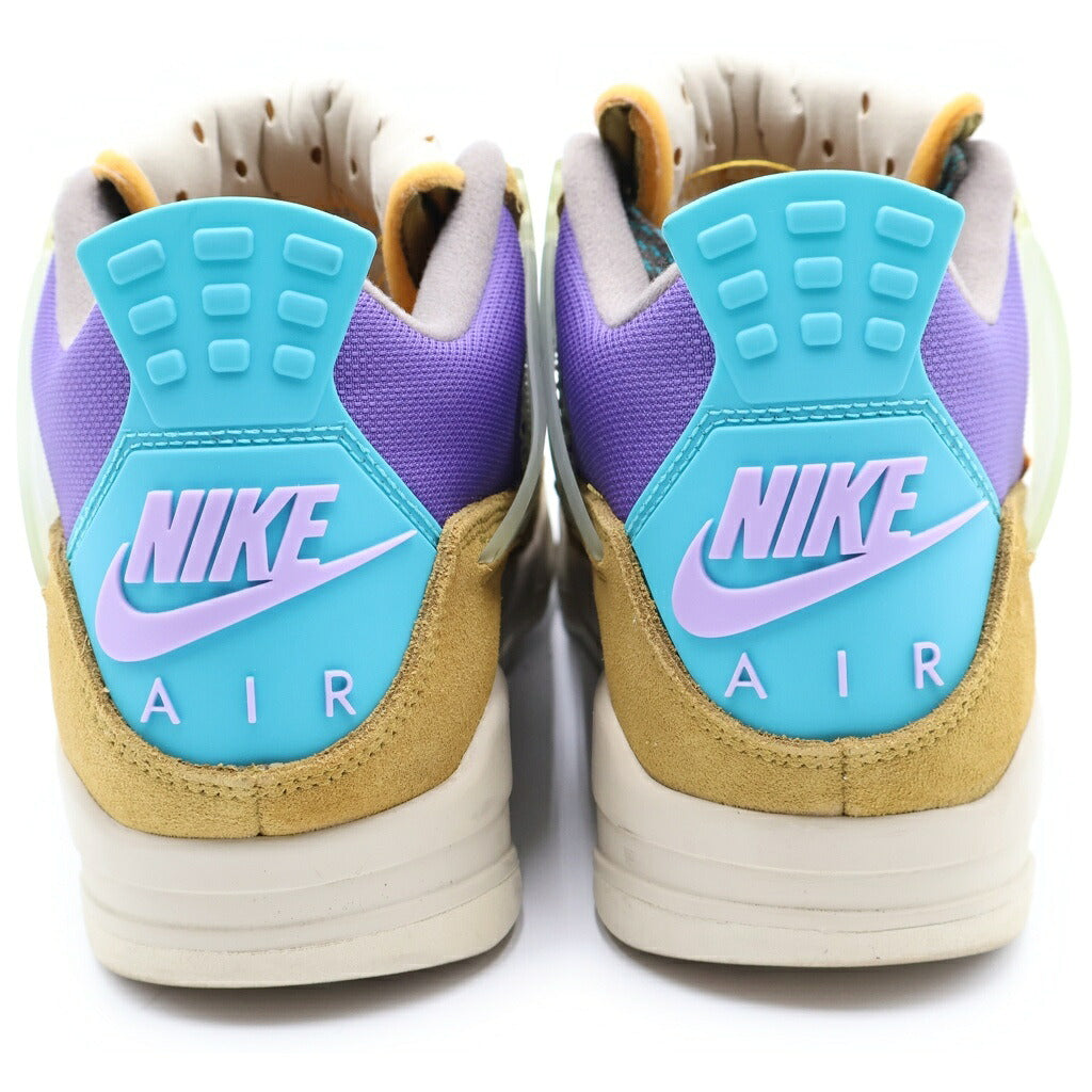 NIKE(ナイキ) ×UNION AIR JORDAN 4 SP DESERT MOSS DJ5718-300 ユニオン エアジョーダン4 デザートモス ローカットスニーカー カーキ/パープル US9/27cm