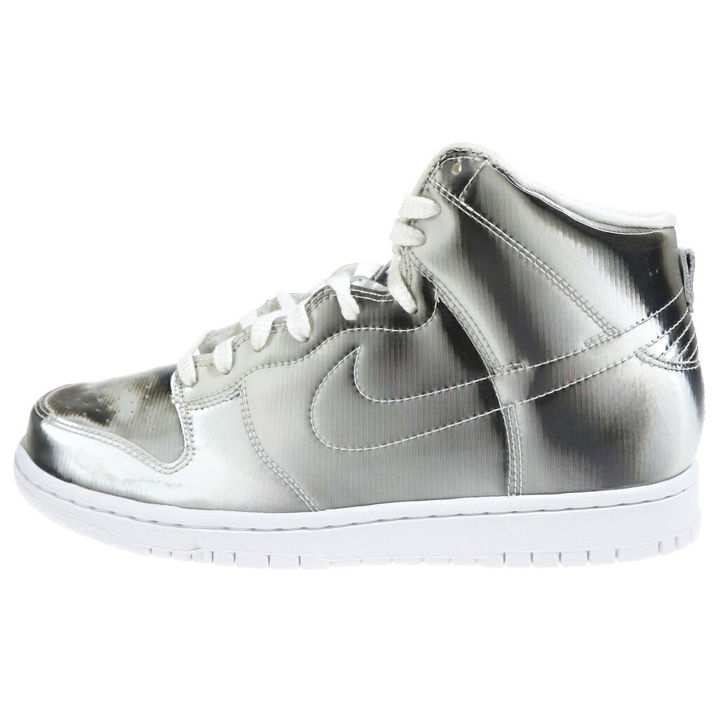 NIKE(ナイキ) ×CLOT DUNK HIGH SILVER DH4444-900 クロット ダンク ハイカットスニーカー シルバー US9/27cm