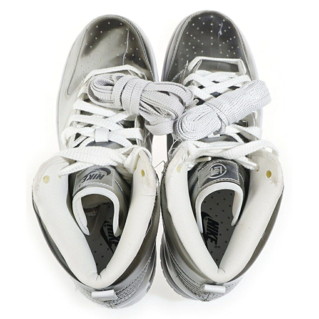NIKE(ナイキ) ×CLOT DUNK HIGH SILVER DH4444-900 クロット ダンク ハイカットスニーカー シルバー US9/27cm