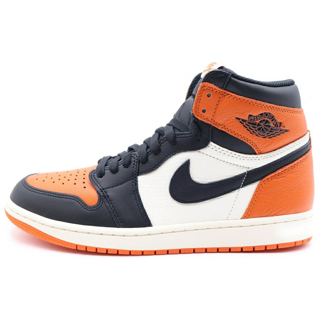 NIKE(ナイキ) AIR JORDAN 1 RETRO HIGH OG SHATTERED BACKBOARD DZ5485-008 エアジョーダン1 レトロ シャッタードバックボード ハイカットスニーカー オレンジ/ブラック US9.5/27.5cm