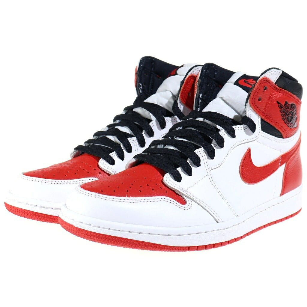NIKE(ナイキ) AIR JORDAN 1 HIGH OG HERITAGE 555088-161 エアジョーダン1 ヘリテージ ハイカットスニーカー レッド/ホワイト US9.5/27.5cm