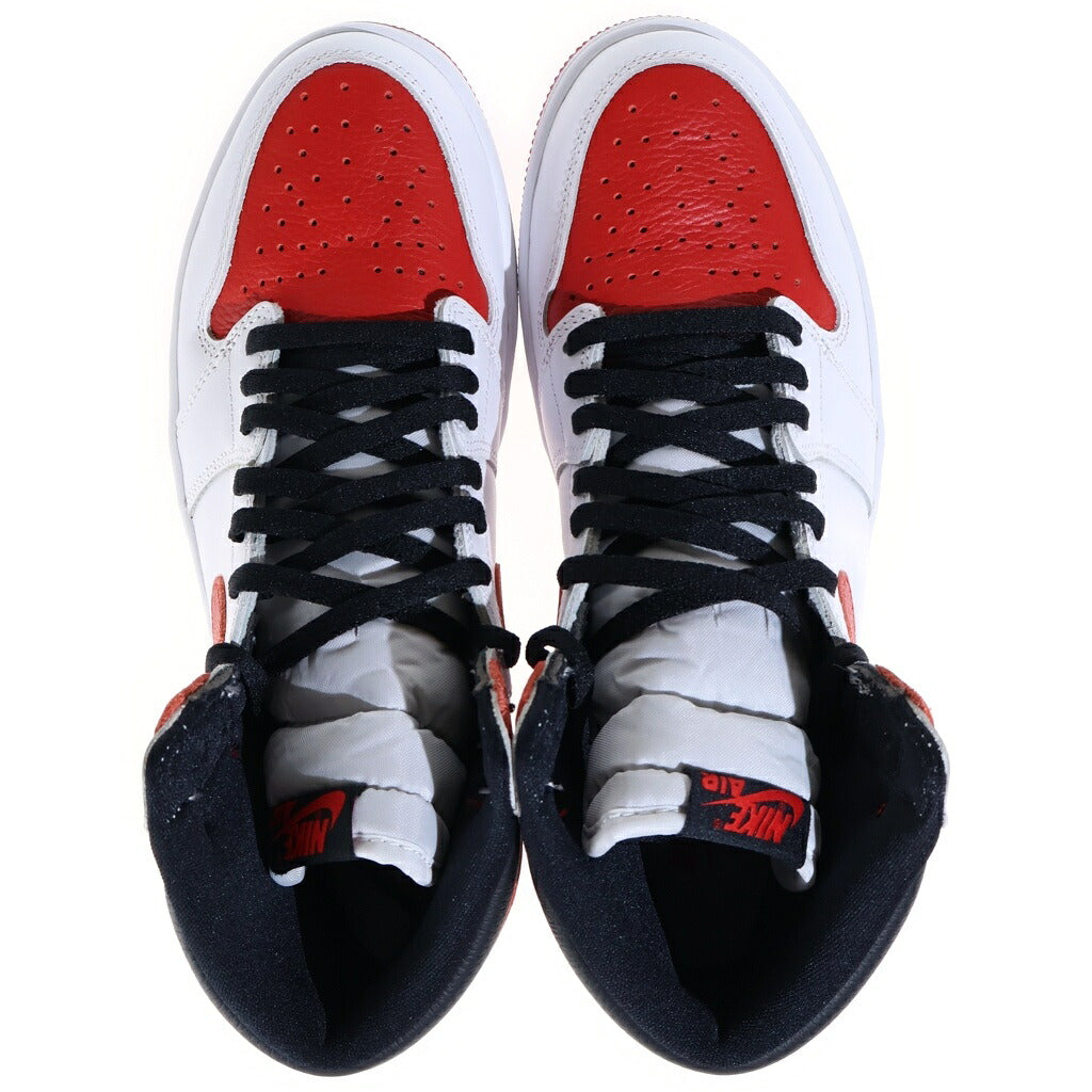 NIKE(ナイキ) AIR JORDAN 1 HIGH OG HERITAGE 555088-161 エアジョーダン1 ヘリテージ ハイカットスニーカー レッド/ホワイト US9.5/27.5cm
