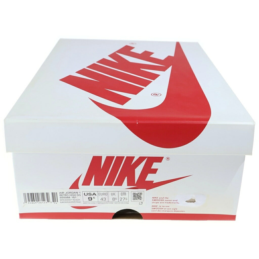 NIKE(ナイキ) AIR JORDAN 1 HIGH OG HERITAGE 555088-161 エアジョーダン1 ヘリテージ ハイカットスニーカー レッド/ホワイト US9.5/27.5cm