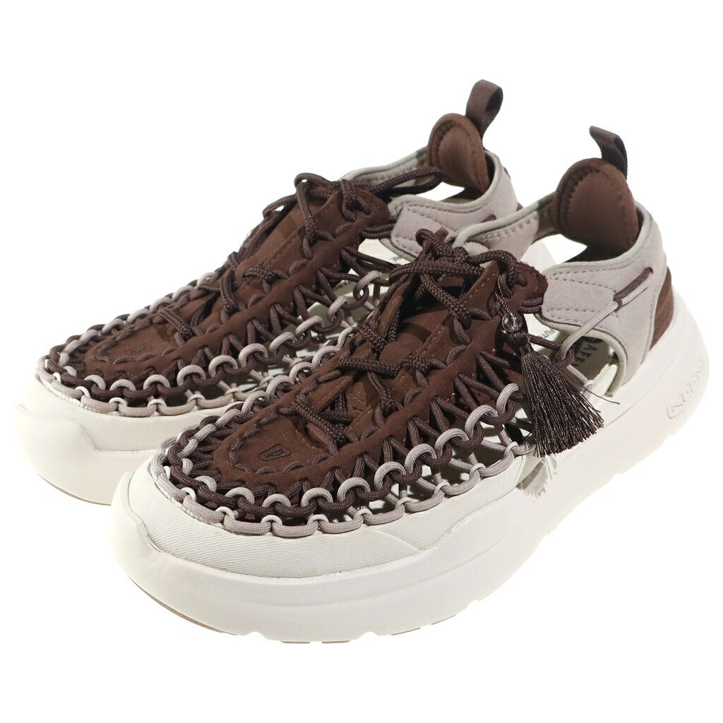 KEEN(キーン) ×AFEW UNEEK WK PAST FORWARD 1031105 アフュー ユニーク パストフォワード ローカットスニーカー ブラウン US9/27cm