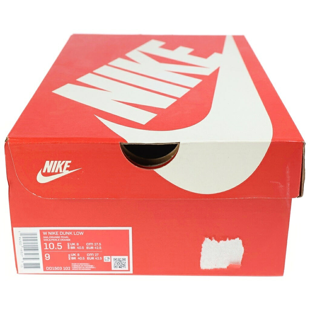 NIKE(ナイキ) WMNS DUNK LOW Orange Pearl DD1503-102 ウィメンズ ダンクロー オレンジパール ローカットスニーカー ピンク/ホワイト US10.5/27.5cm