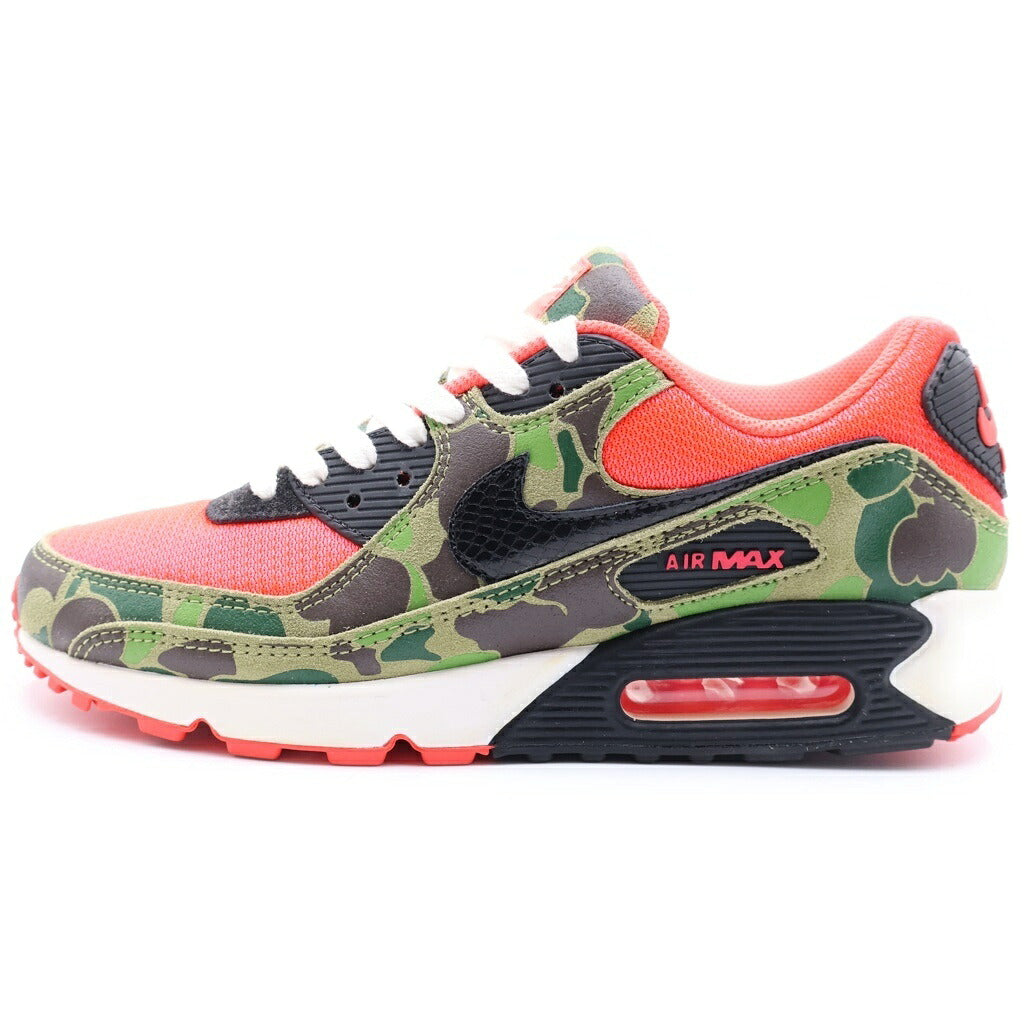 NIKE(ナイキ) ×atmos AIR MAX 90 DUCK CAMO CW6024-600 アトモス エアマックス90 ダックカモ ローカットスニーカー ピンク/カーキ US9/27cm