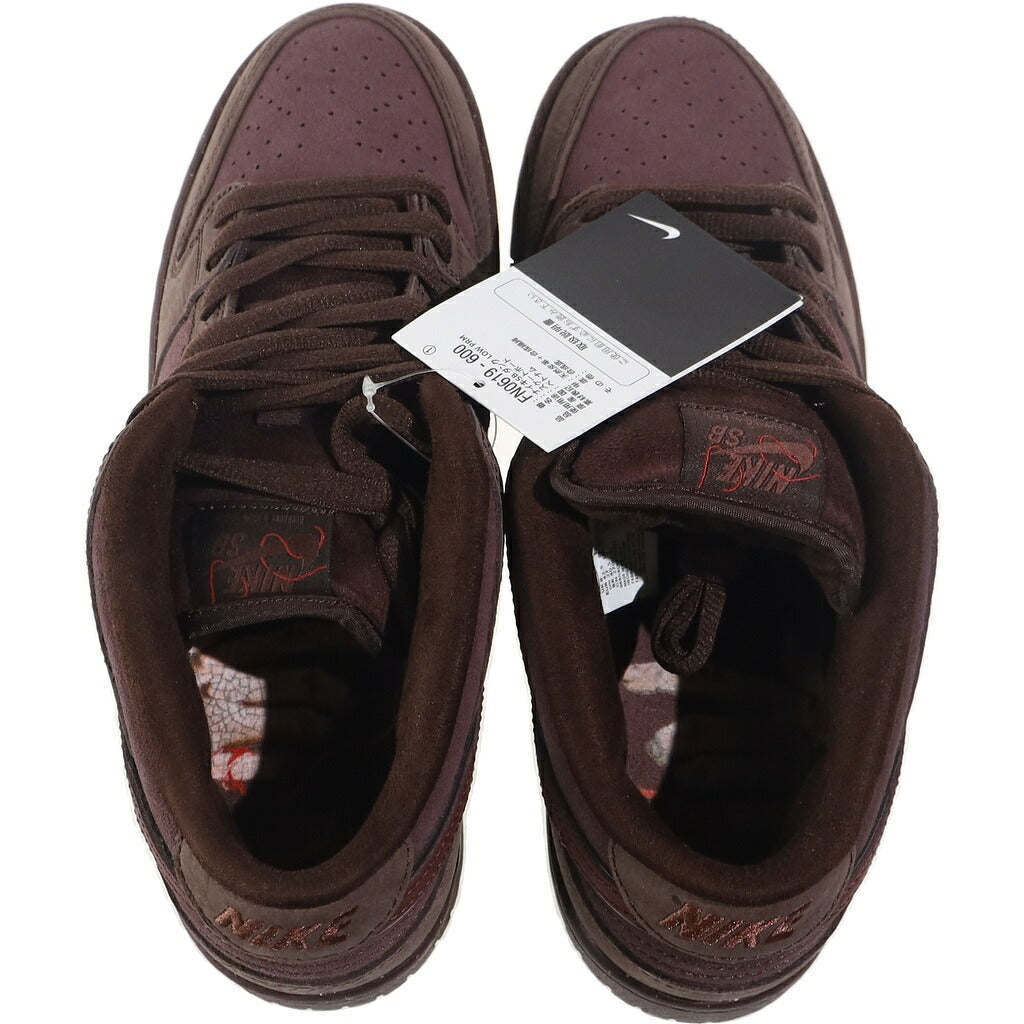 NIKE SB(ナイキエスビー) DUNK LOW PRM CITY OF LOVE BURGUNDY FN0619-600 ダンク シティオブラブ ローカットスニーカー バーガンディ US9/27cm