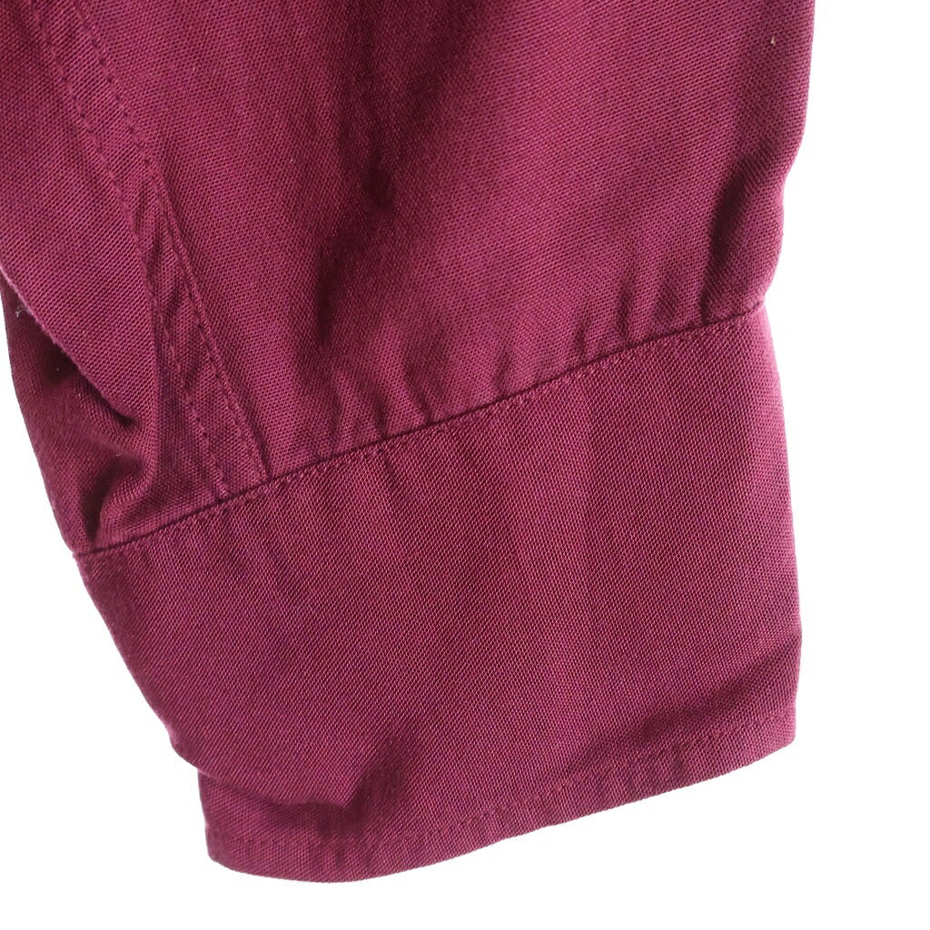 WACKO MARIA(ワコマリア) ロゴ刺繍 レーヨン 開襟 長袖シャツ バーガンディ