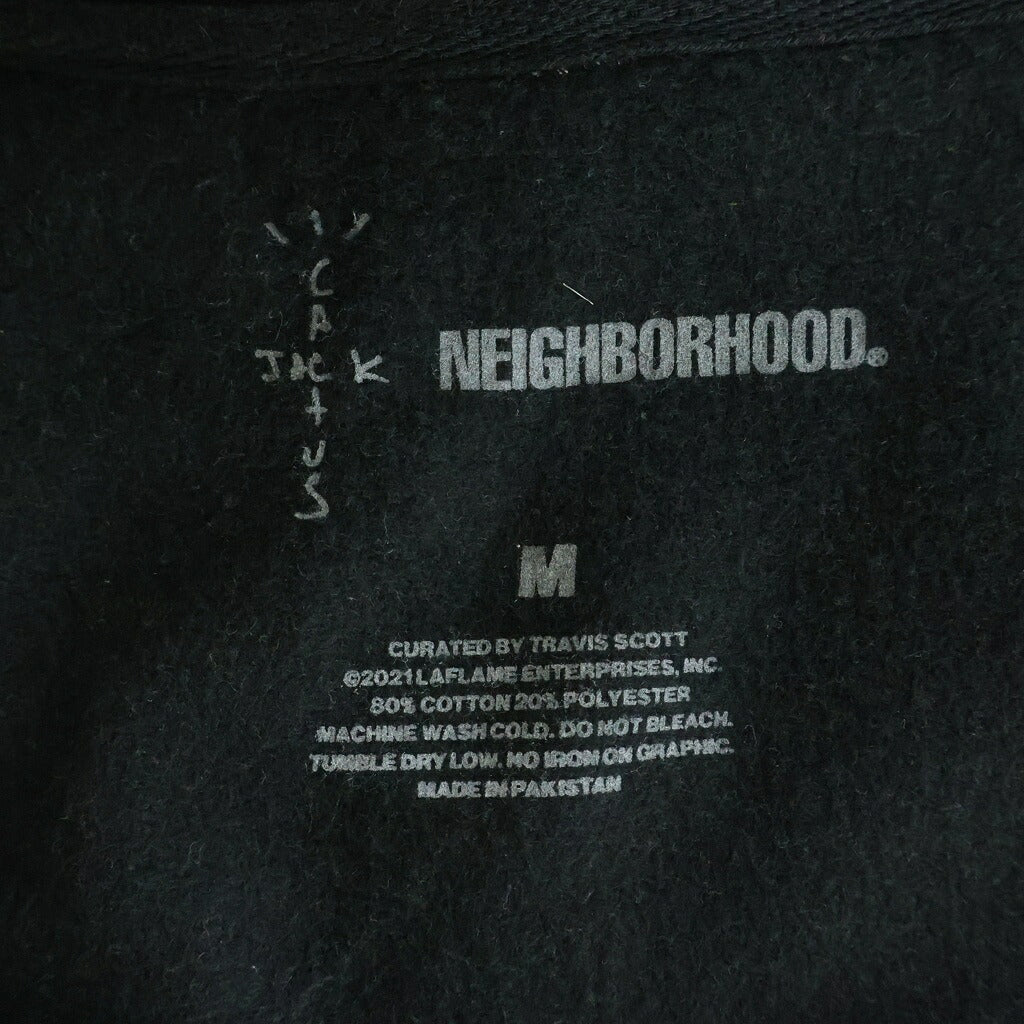 NEIGHBORHOOD(ネイバーフッド) ×CACTUS JACK CAROUSEL HOODIE カクタスジャック カルーセル ジップアップ パーカー ブラック