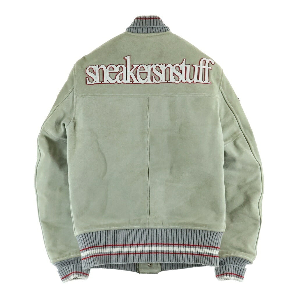 VANSON(バンソン) ×Sneakersnstuff スウェードレザー ジャケット スタジャン ブルゾン グレー