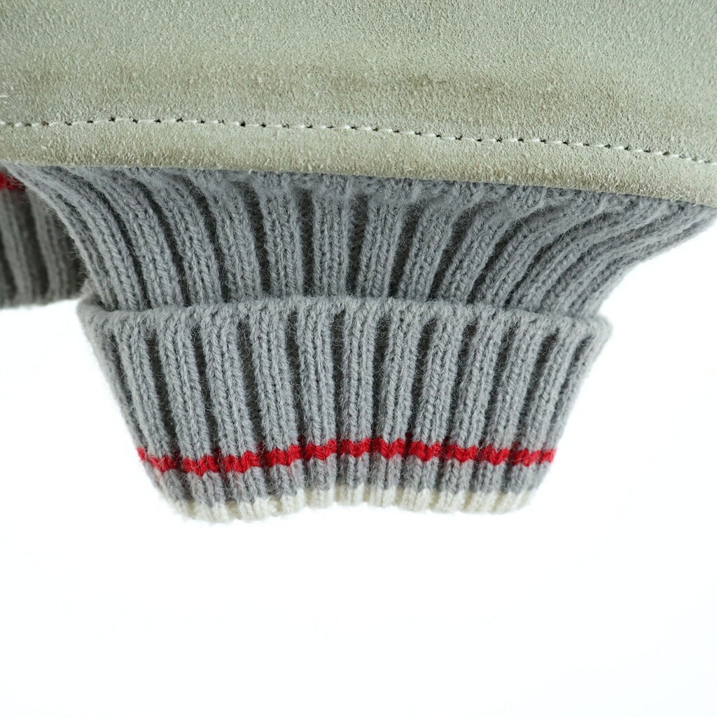 VANSON(バンソン) ×Sneakersnstuff スウェードレザー ジャケット スタジャン ブルゾン グレー
