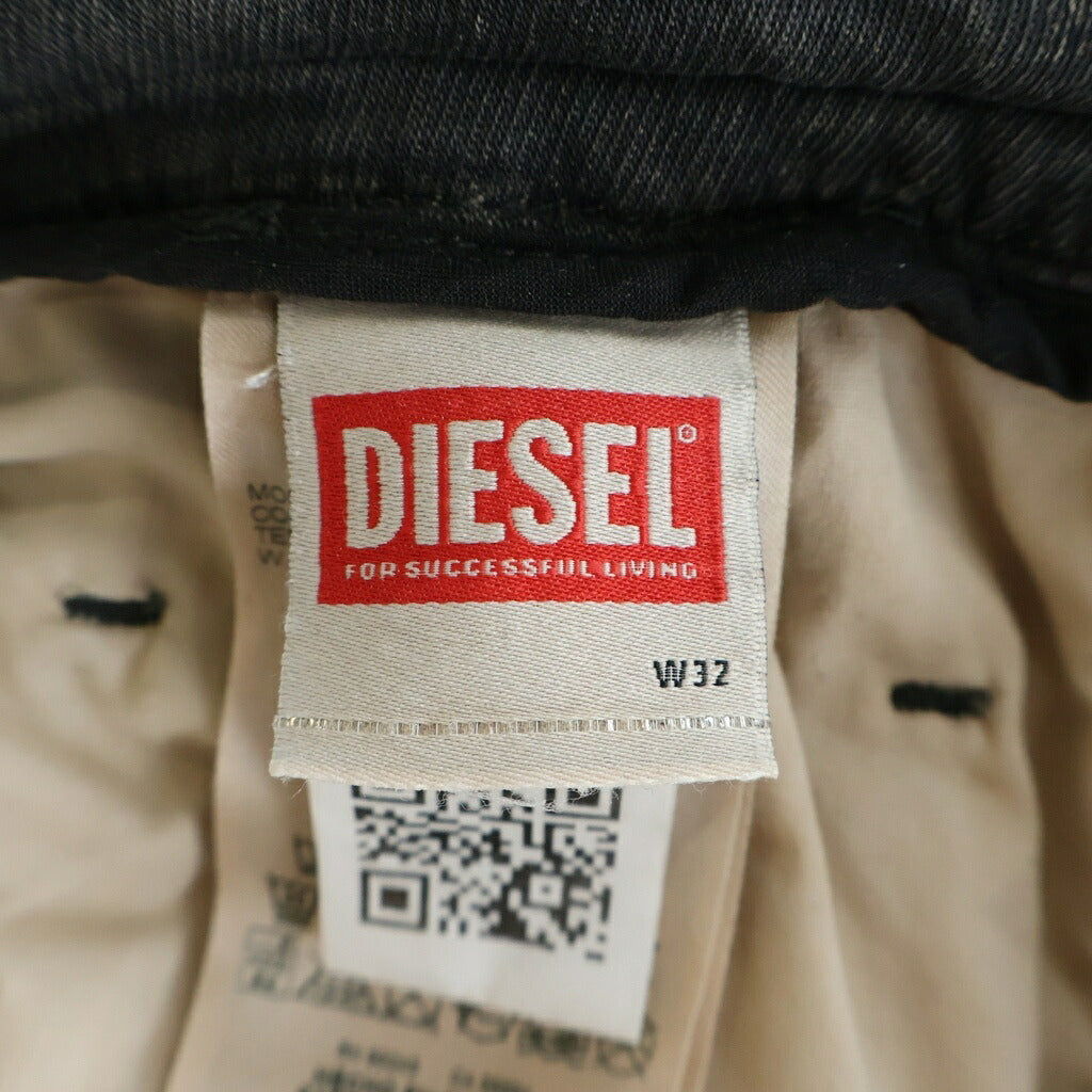 DIESEL(ディーゼル) 2032 D-KROOLEY-B JOGG テーパードシルエット ジョグジーンズ ブラック A14847