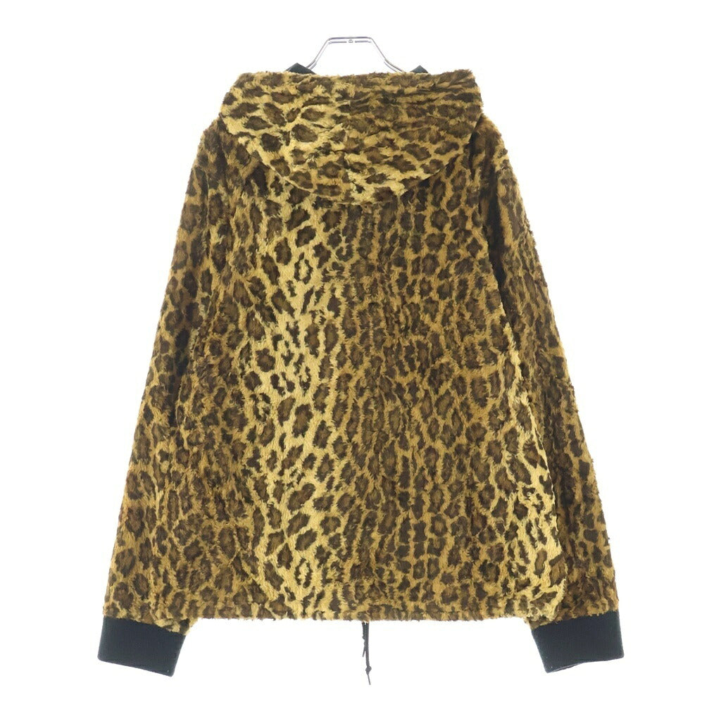 SUPREME(シュプリーム) 14SS Fur Pullover Leopard ファー レオパード フーディ ハーフジップ プルオーバー ブラウン/ブラック