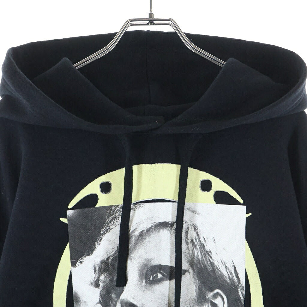 RAF SIMONS(ラフシモンズ) 19SS PUNKETTE HOODY フロントプリント フーディ プルオーバー ブラック 191-164
