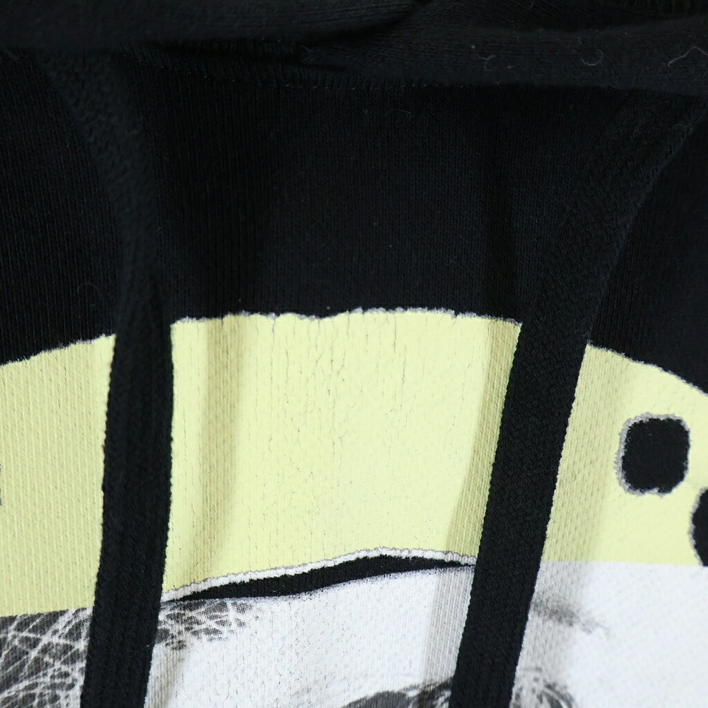 RAF SIMONS(ラフシモンズ) 19SS PUNKETTE HOODY フロントプリント フーディ プルオーバー ブラック 191-164