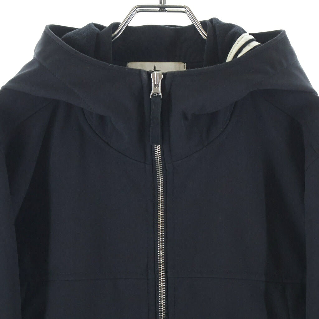 STONE ISLAND(ストーンアイランド) 21AW SOFT SHELL-R E.DYE TECHNOLOGY ジップアップ フーディ ジャケット ブラック 7515Q0122
