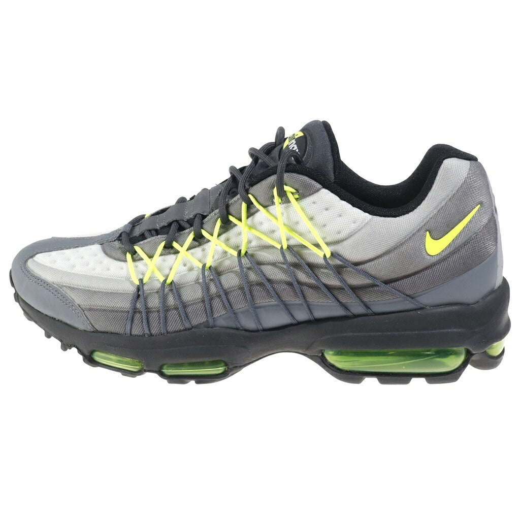 NIKE(ナイキ) 【観賞用 2016年製】 AIR MAX ULTRA SE 845033-007 エアマックス 95 ウルトラ ローカットスニーカー グレー/イエロー US10/28cm