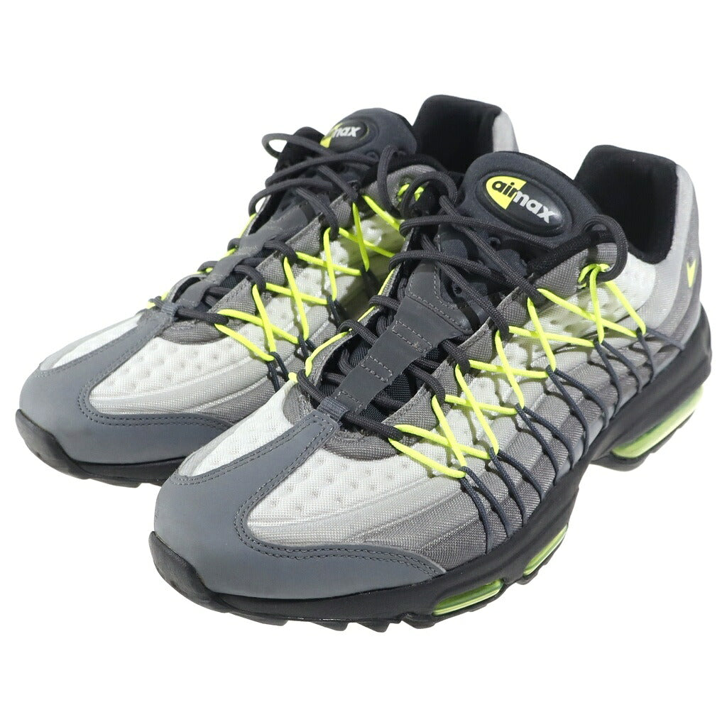 NIKE(ナイキ) 【観賞用 2016年製】 AIR MAX ULTRA SE 845033-007 エアマックス 95 ウルトラ ローカットスニーカー グレー/イエロー US10/28cm