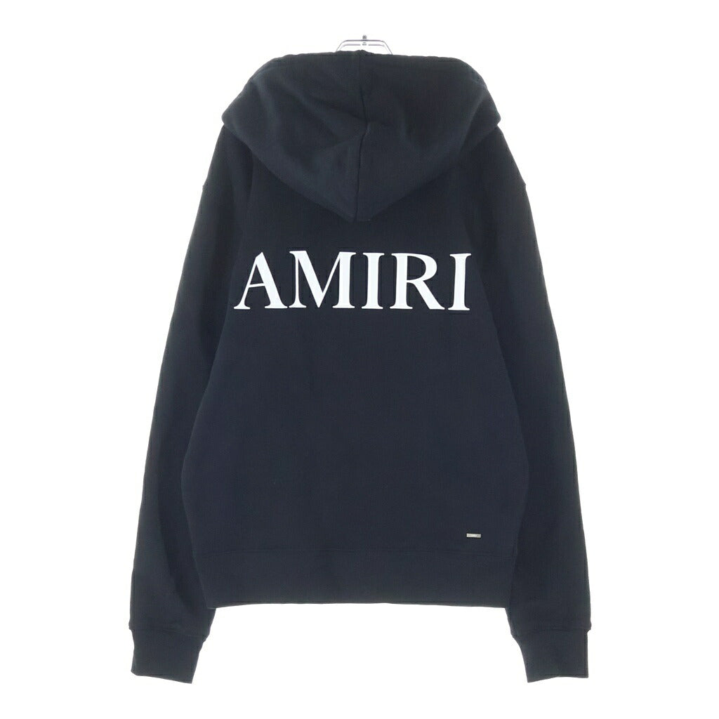 AMIRI(アミリ) 26AW 胸ロゴデザイン ジップアップ フーデッド スウェット パーカー ブラック AM326JR003