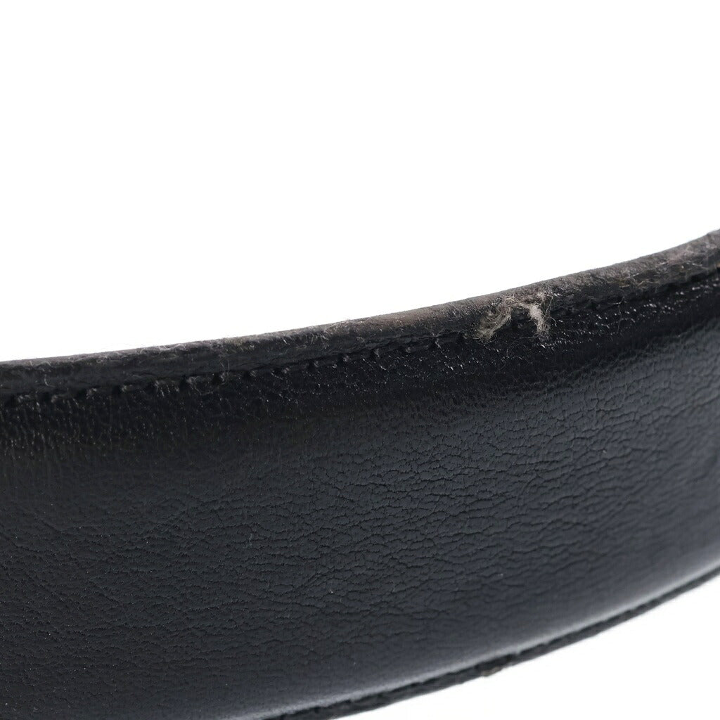 CHROME HEARTS(クロムハーツ) OLD OVAL CROSS STRAP 32 1.5 オールド クラシックオーバルクロスバックル レザーベルト シルバー