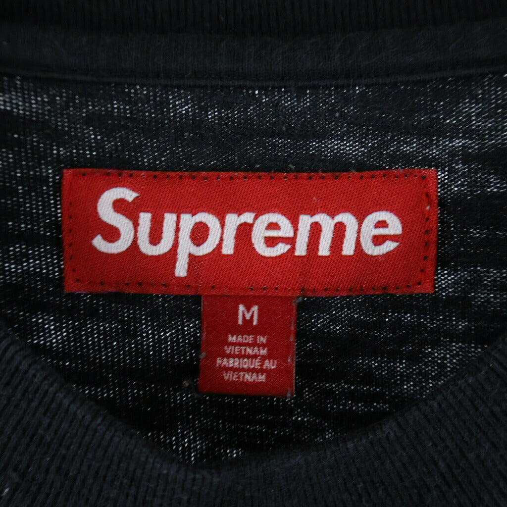 SUPREME(シュプリーム) 25AW Collegiate Applique S/S Top カレッジ アップリケロゴ 半袖Tシャツ カットソー ブラック