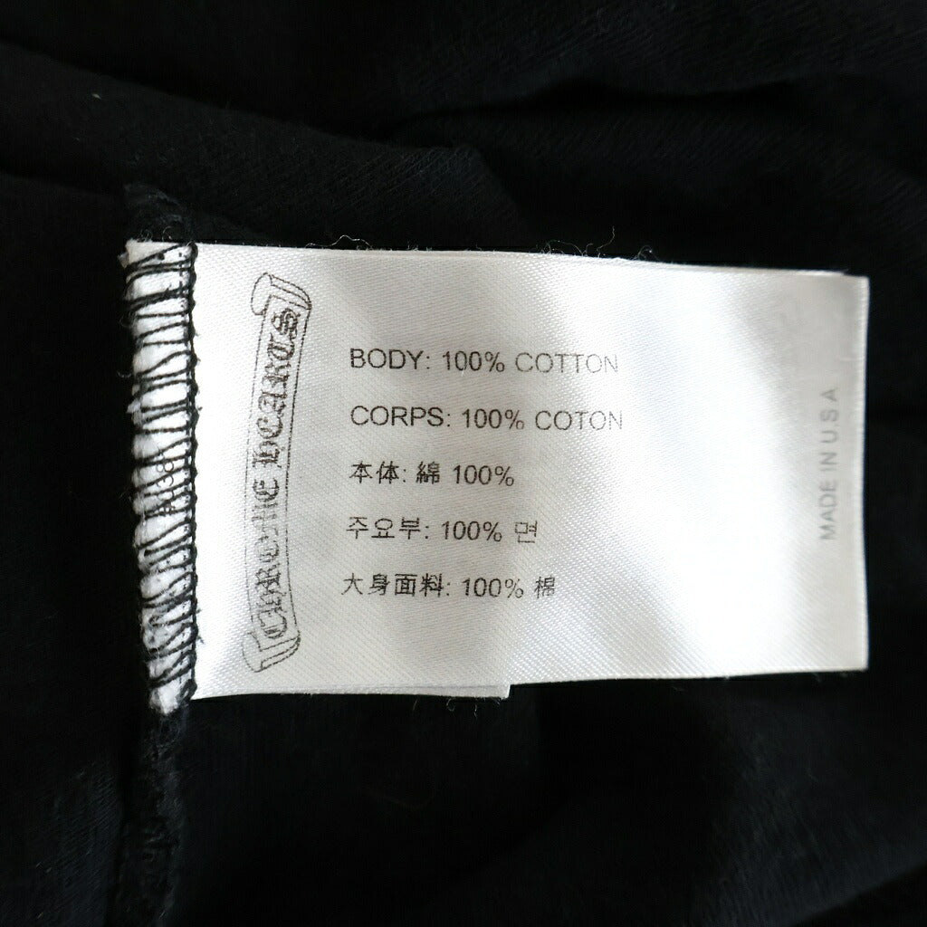 CHROME HEARTS(クロムハーツ) CH L/S 1 STAFF EXCLUSIVE ホースシュープリント グリッター 長袖カットソー STAFF限定 ブラック