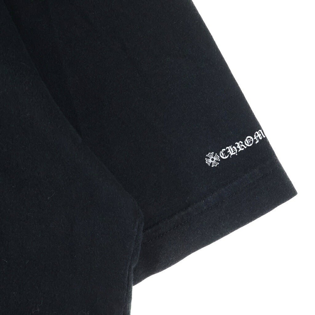 CHROME HEARTS(クロムハーツ) NECK LOGO S/S T-SHIRT ネックロゴプリント 胸ポケット 半袖Tシャツ カットソー ブラック