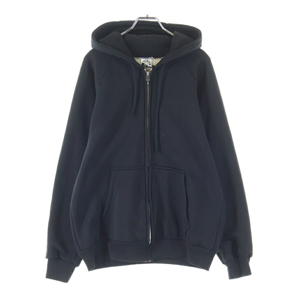 CHROME HEARTS(クロムハーツ) OLD SWTSHRT HD ZIP オールド 裏地サーマル 袖ロゴ ホースシュープリント ダガージップフーディ パーカー ブラック