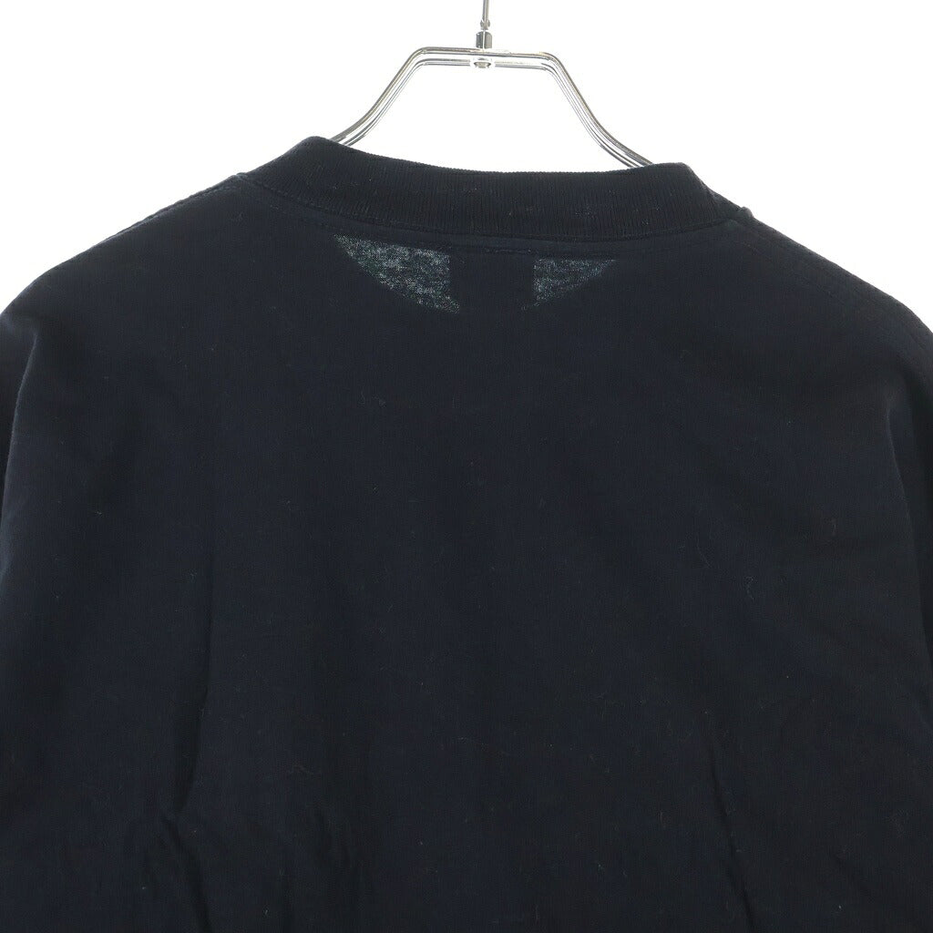 CHROME HEARTS(クロムハーツ) OLD 袖マルチロゴデザイン クルーネック ロングスリーブ 長袖Tシャツ カットソー ブラック