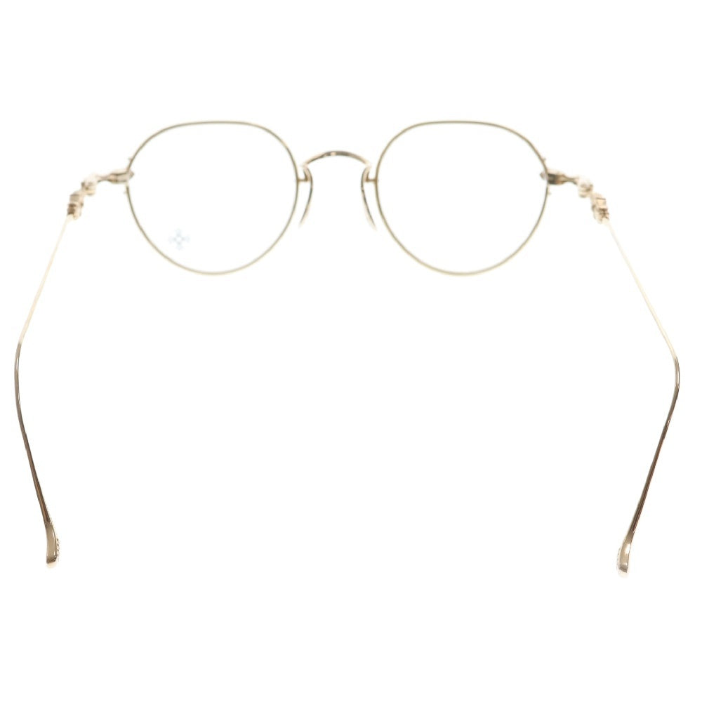 CHROME HEARTS(クロムハーツ) VAGIDICTORIAN ヴァジディクトリアン フローラルクロス 眼鏡 ゴールド 48□23