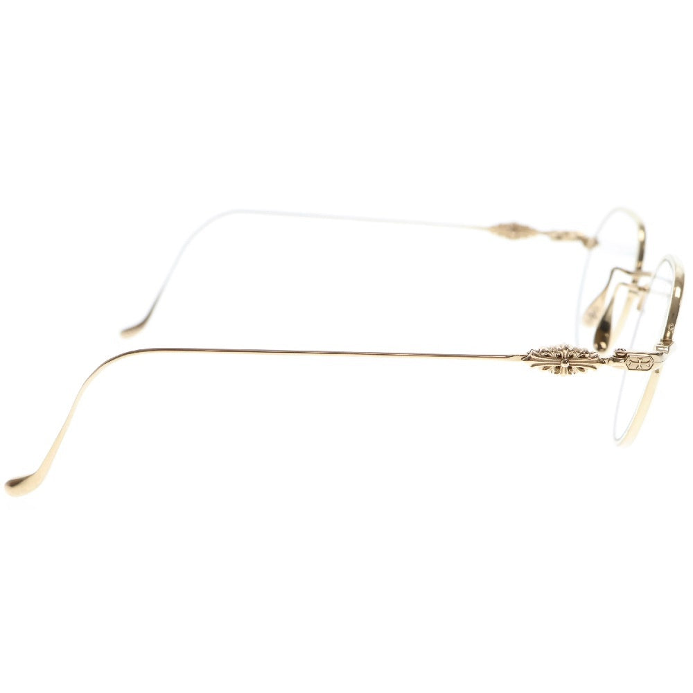 CHROME HEARTS(クロムハーツ) VAGIDICTORIAN ヴァジディクトリアン フローラルクロス 眼鏡 ゴールド 48□23