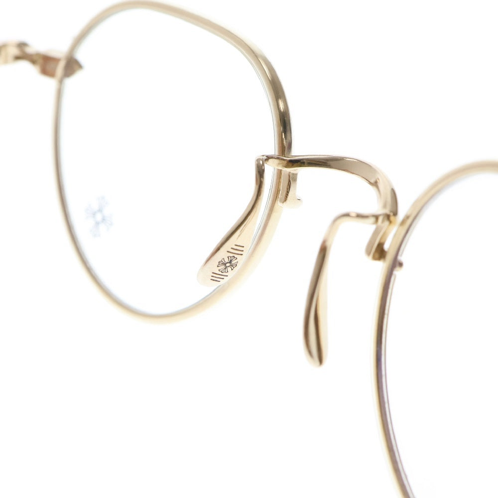 CHROME HEARTS(クロムハーツ) VAGIDICTORIAN ヴァジディクトリアン フローラルクロス 眼鏡 ゴールド 48□23